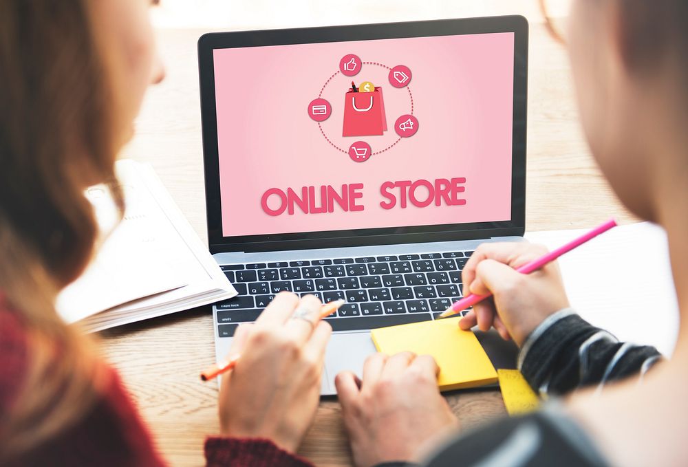 Shopping Online Buy Sale Shopahoslics Concept