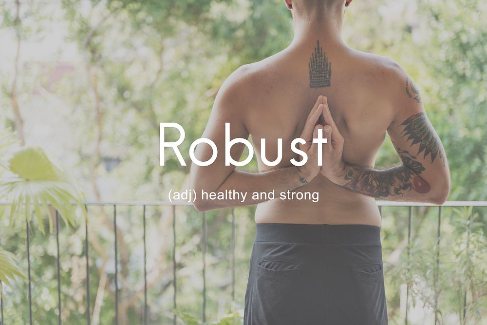 Robust Healthy And Strong People Graphic Concept