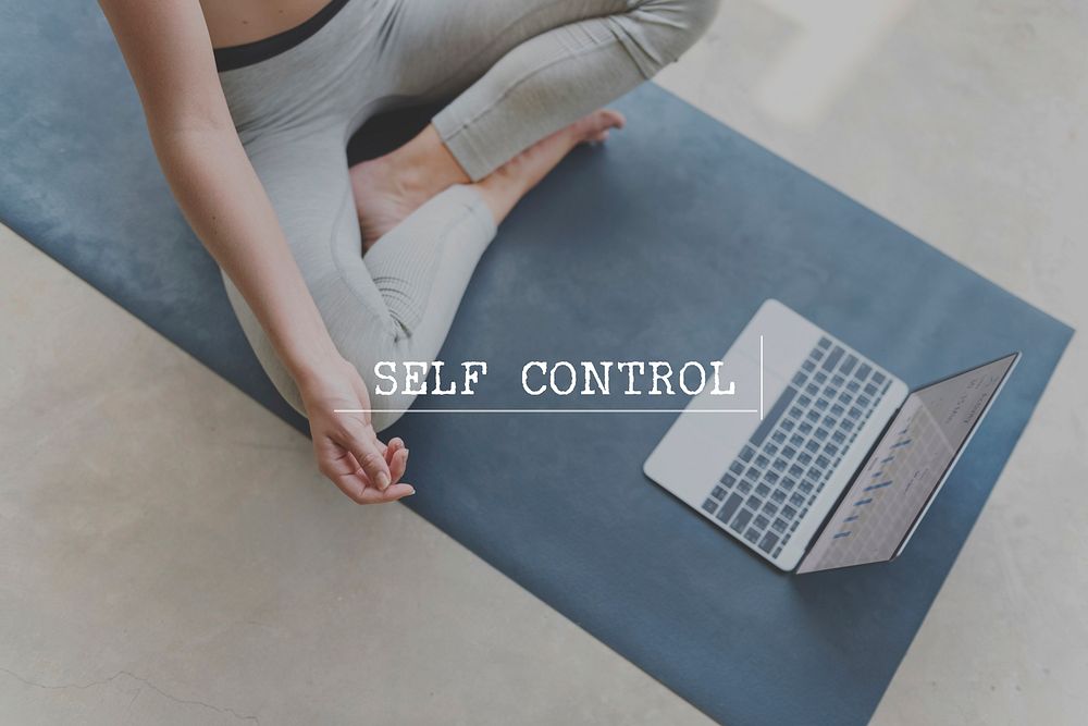 Self Control Character Define Personal Discipline Concept