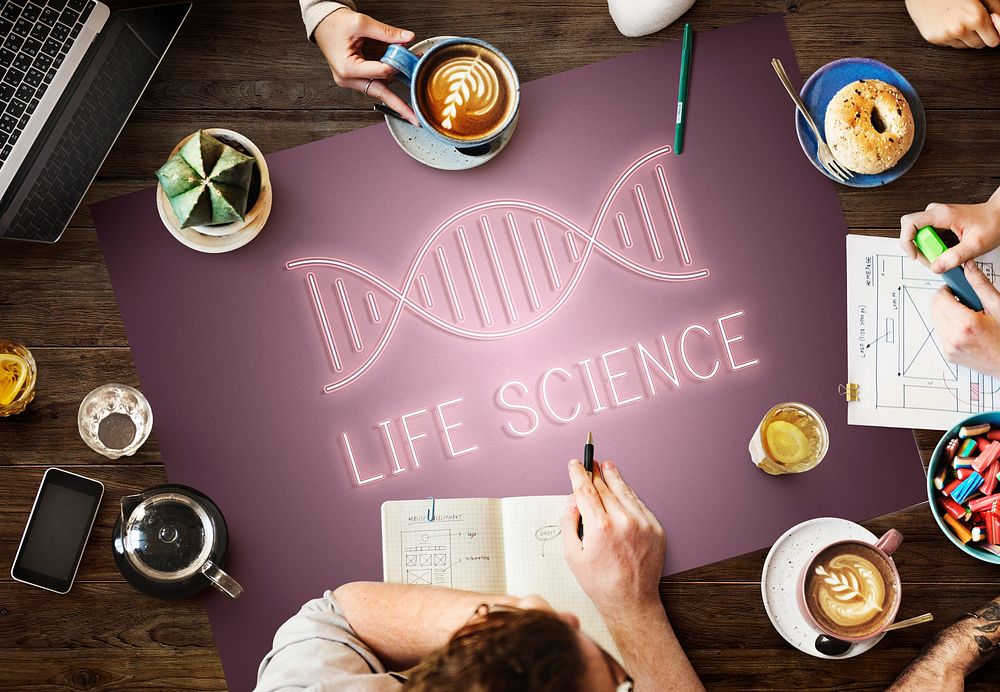 DNA Helix Life Science Graphic Concept