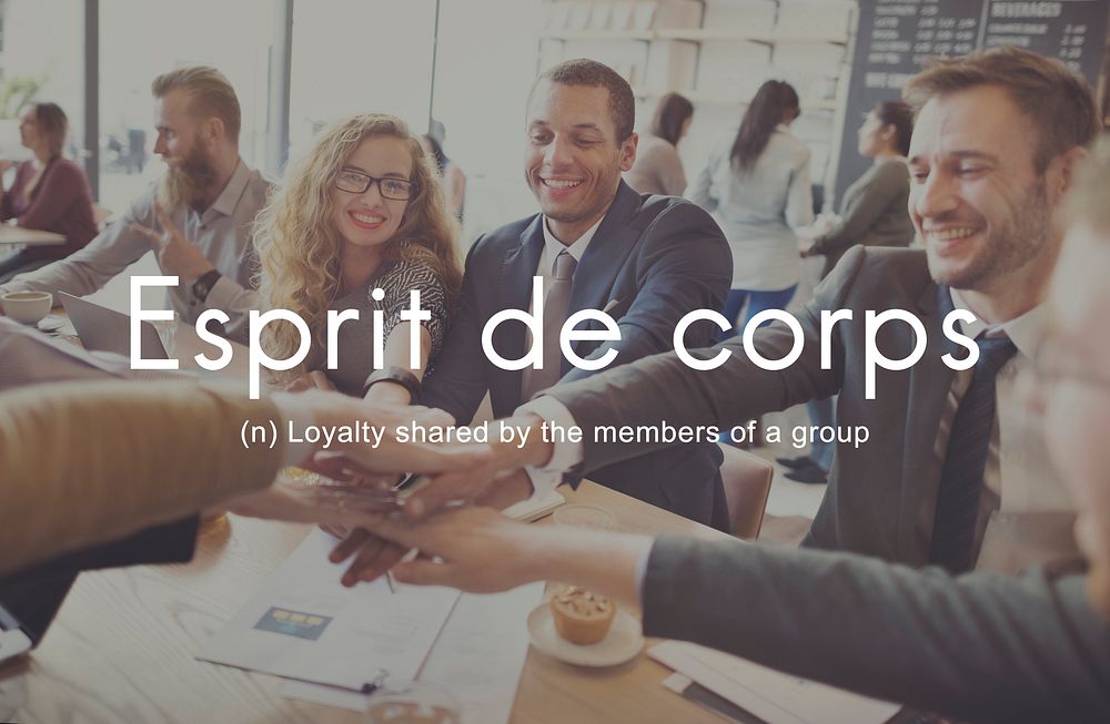 Esprit De Corps Group Loyalty People Graphic Concept
