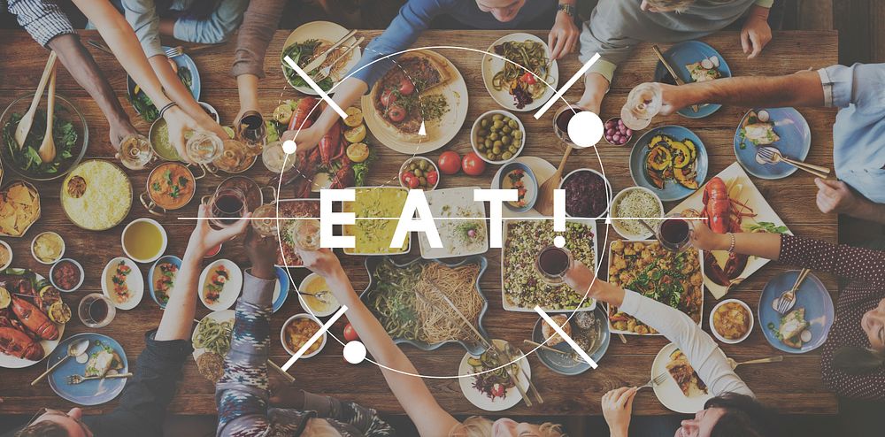 Eat Delicious Food Party Celebration Concept
