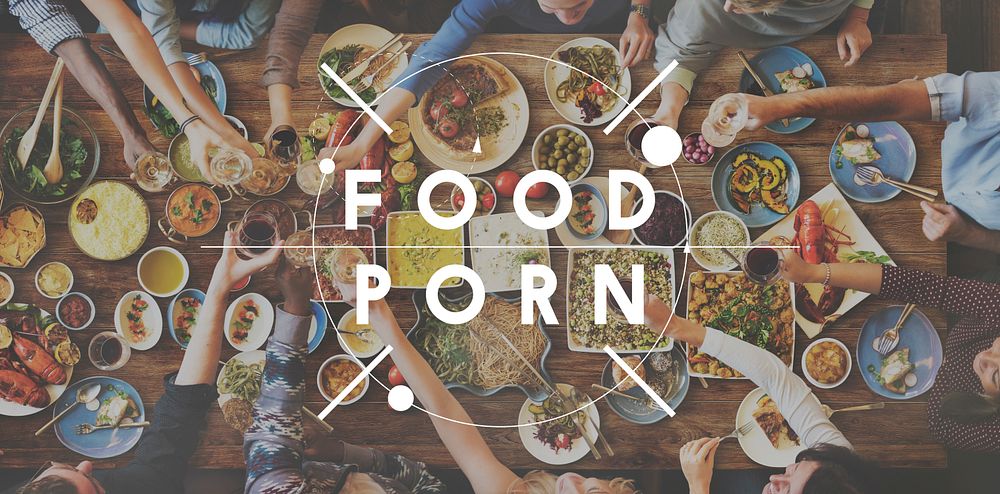 Food Porn Food Eating Party Celebration Concept