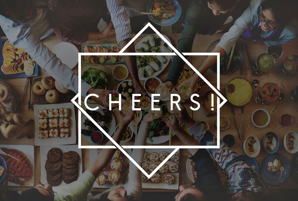Cheers Toast Celebration Event Happiness Anniversary Concept