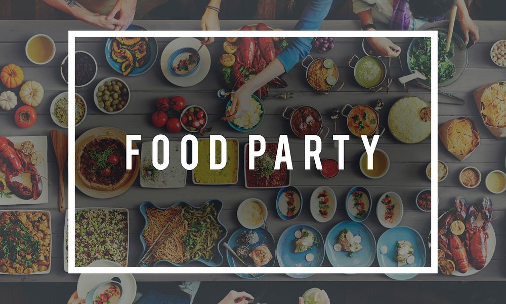 Food And Beverage Eating Delicious Party Celebration Concept