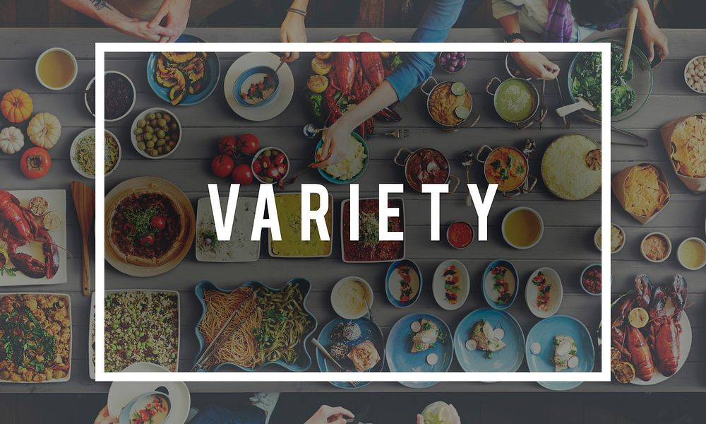 Tasty Yammy Variety Food Meal Concept