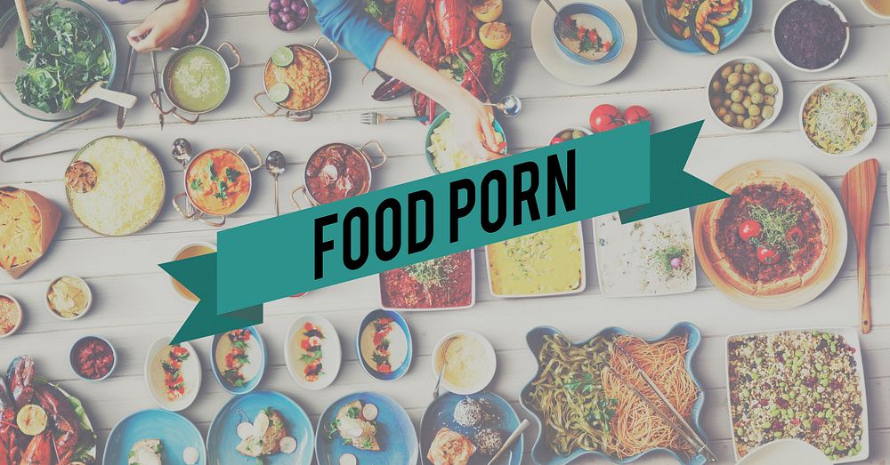 Food Porn Food Eating Party Celebration Concept