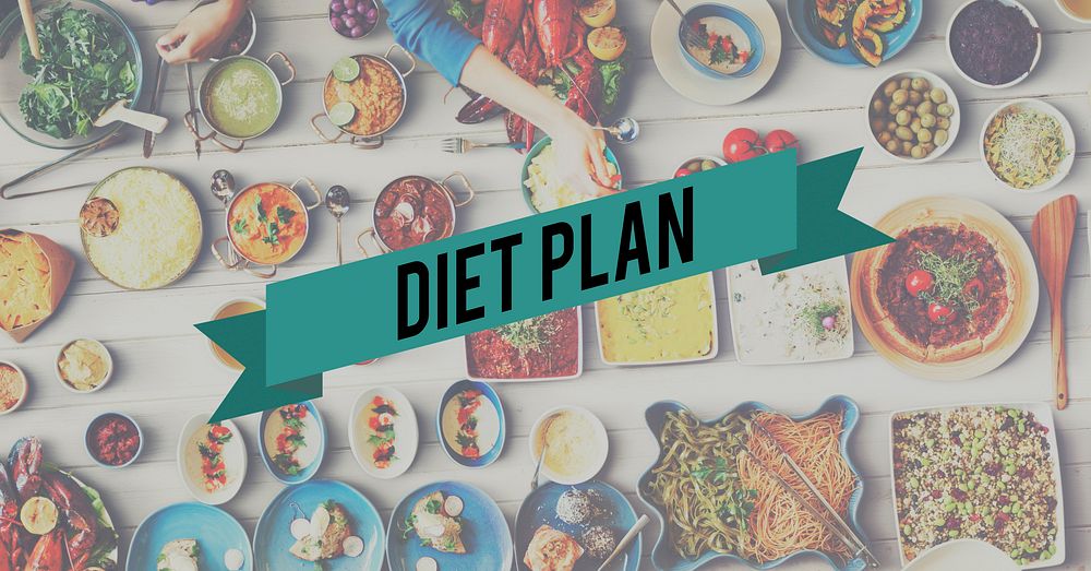 Diet Plan Food Eating Party Celebration Concept