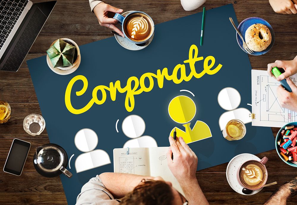 Partnership Corporate Team Leader Font Concept