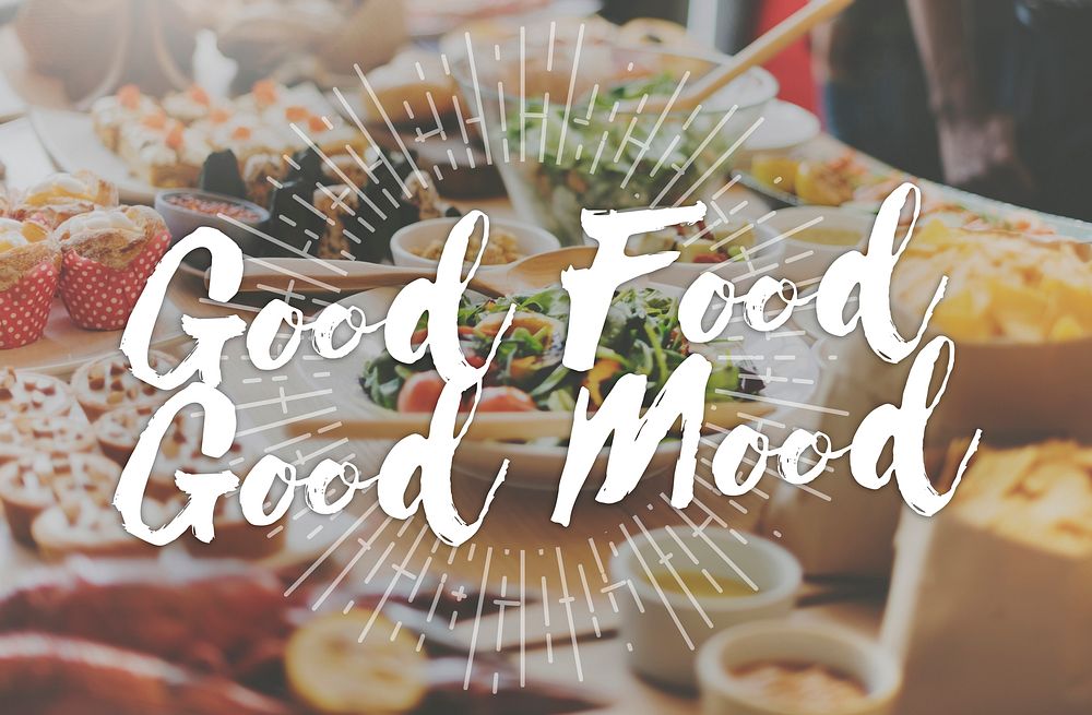 Good Food Good Mood Gourmet Cuisine Catering Culinary Concept