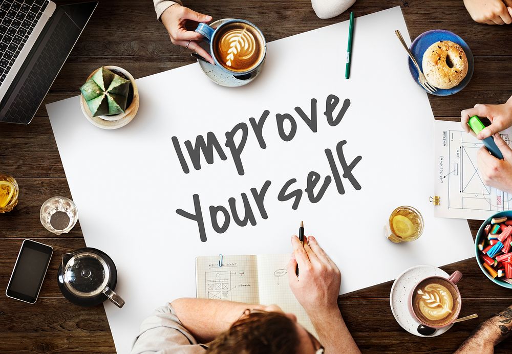 Improve Yourself Efficiency Motivation Concept