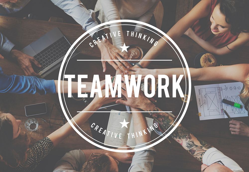 Team Up Teamwork Corporate Togetherness Team Building Concept