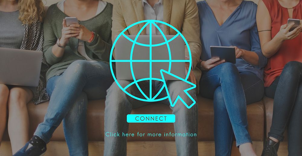 Global Network Connection Technology Concept