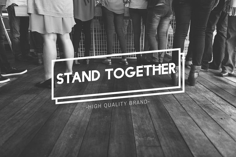 Stand Together Community Family Friendship Concept