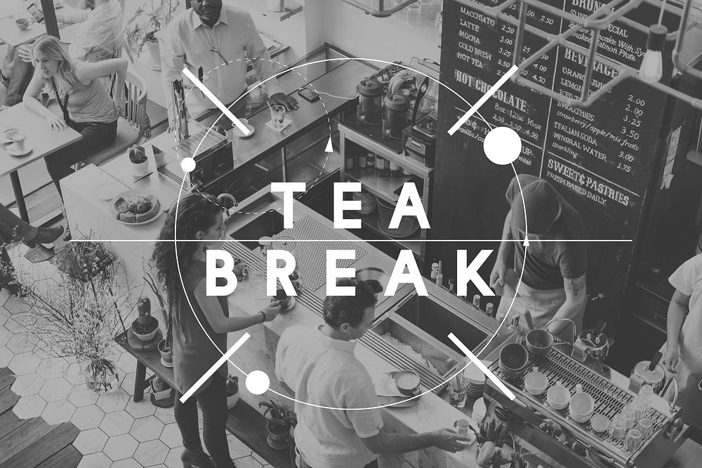 Tea Break Simmer Down Snack Time Rest Pause Concept