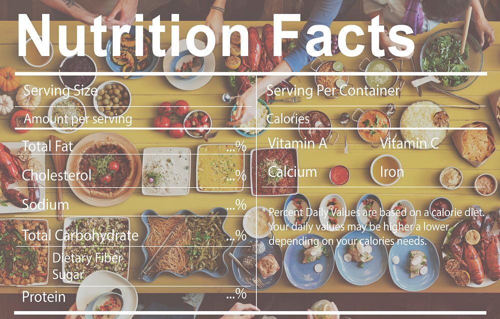 Nutrition Facts Medical Diet Nutritional Concept