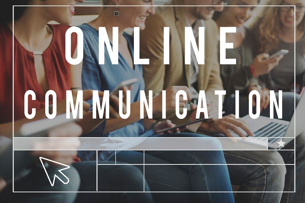 Online Community Communication Chat Blog Concept