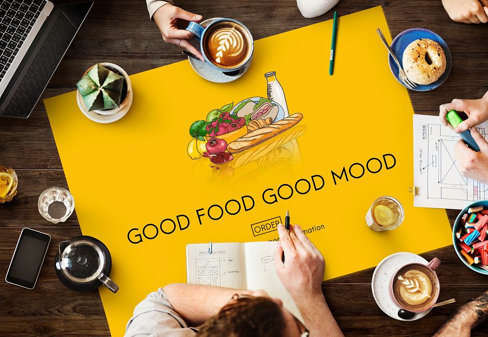 Good Food Good Mood Eating Nutrition Organic Concept