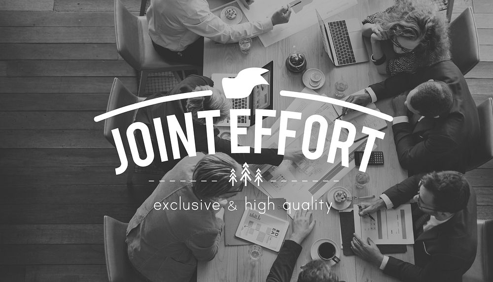 Joint Effort Corporate Collaboration Teamwork Partnership Concept