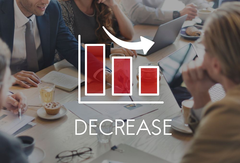 Recession Decrease Business Barchart Concept