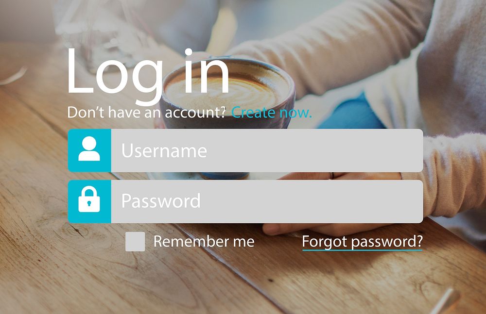 Login Registration Username Password Concept