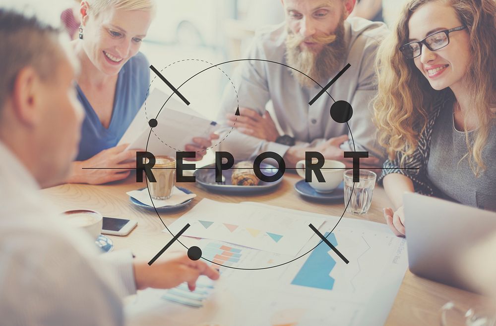 Report Article Inform Management News Progress Concept