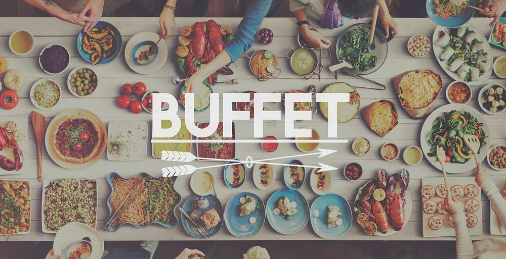 Menu Buffet Meal Food Eating Concept