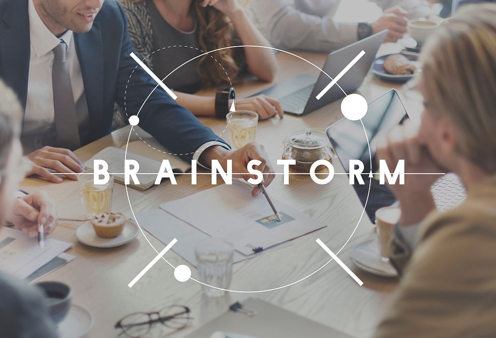 Brainstorm Sharing Plan Meeting Ideas Concept