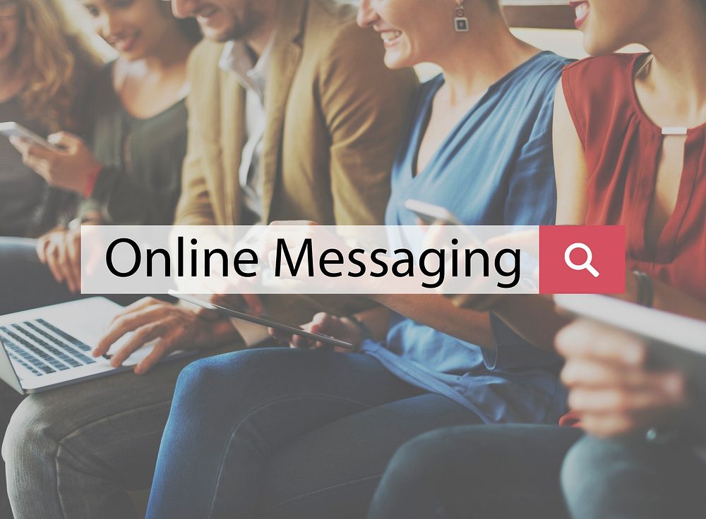 Online Messaging Information Communication Concept