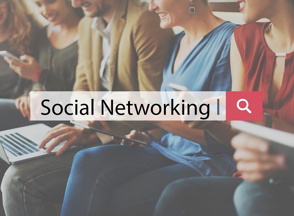 Social Network Communication Internet Sharing Concept