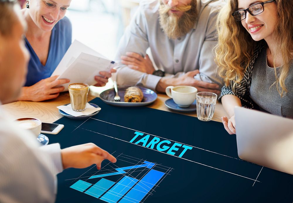 Target Business Growth Graphic Concept