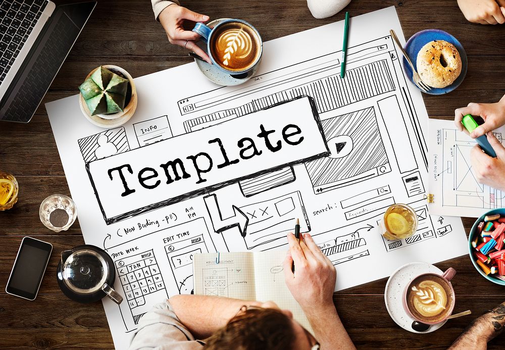 Template Website Design Layout Responsive Concept