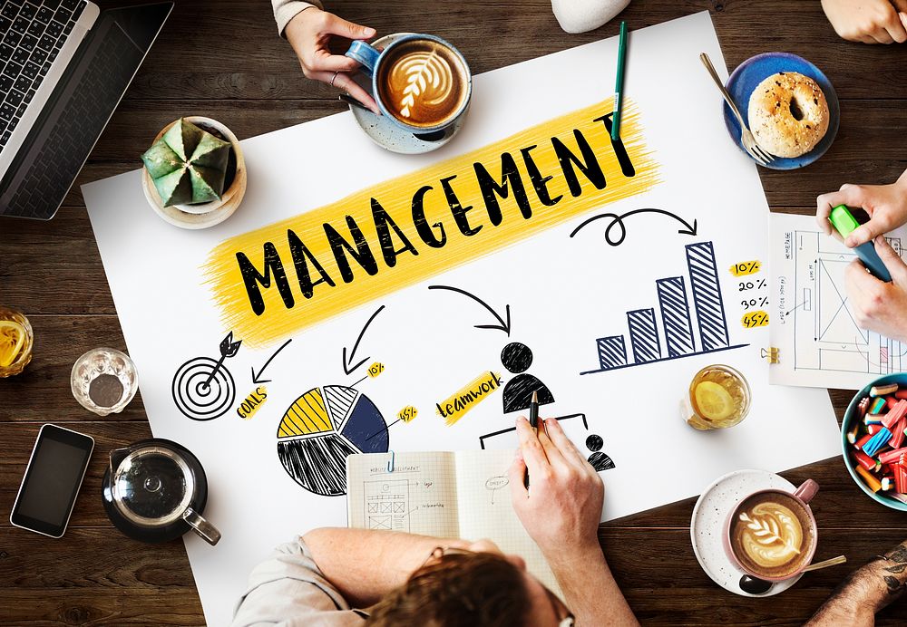 Management Strategy Planning Branding Chart Concept