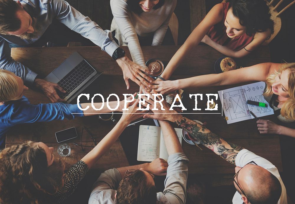 Corporate Cooperation Collaboration Connection Teamwork Concept