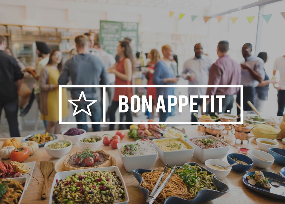 Bon Appetit Delicious Tasty Catering Cuisine Culinary Concept