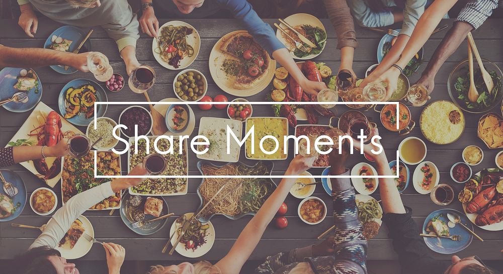 Share Moments Friends Friendship Get Together Unity Concept