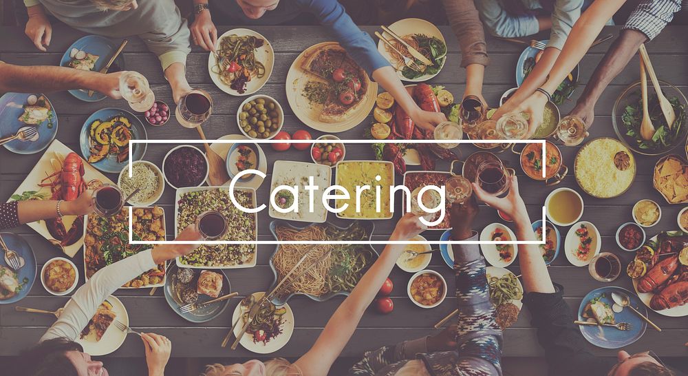 Good Food Good Mood Catering Buffet Foodie Restaurant Concept