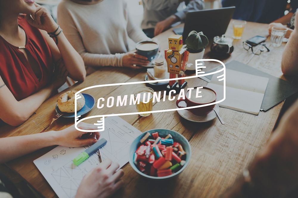 Communicate Communication Connection DIscussion Conversation Concept