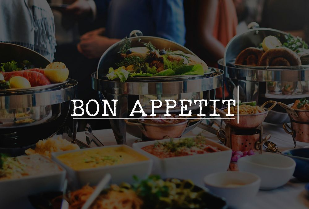 Bon Appetit Culinary Food Meal Part Celebration Concept