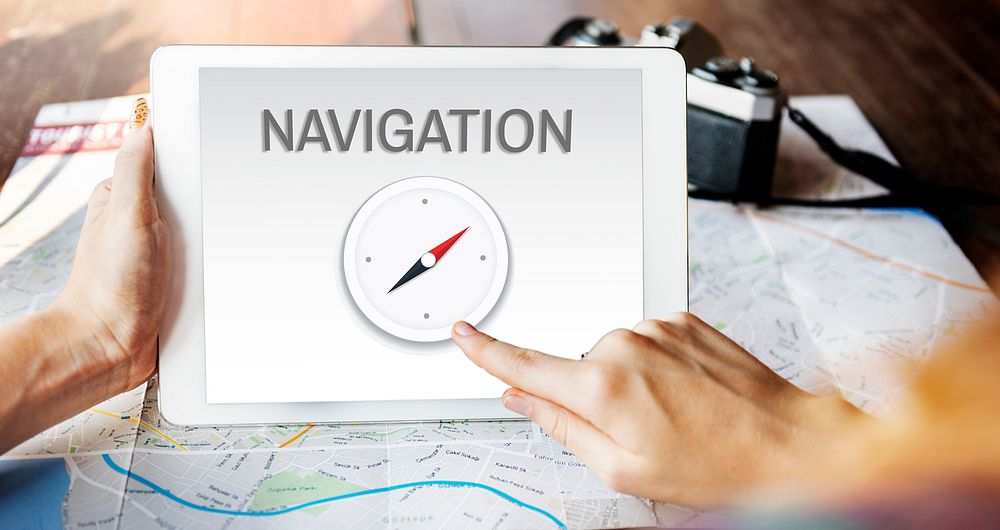Navigation Destination Location GPS Map Concept