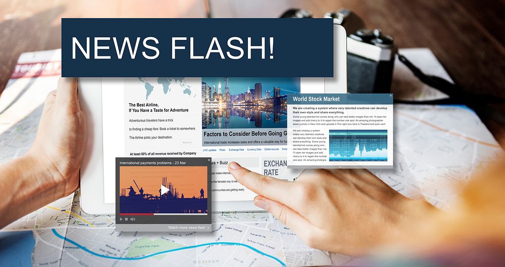 Update Trends Report News Flash Concept