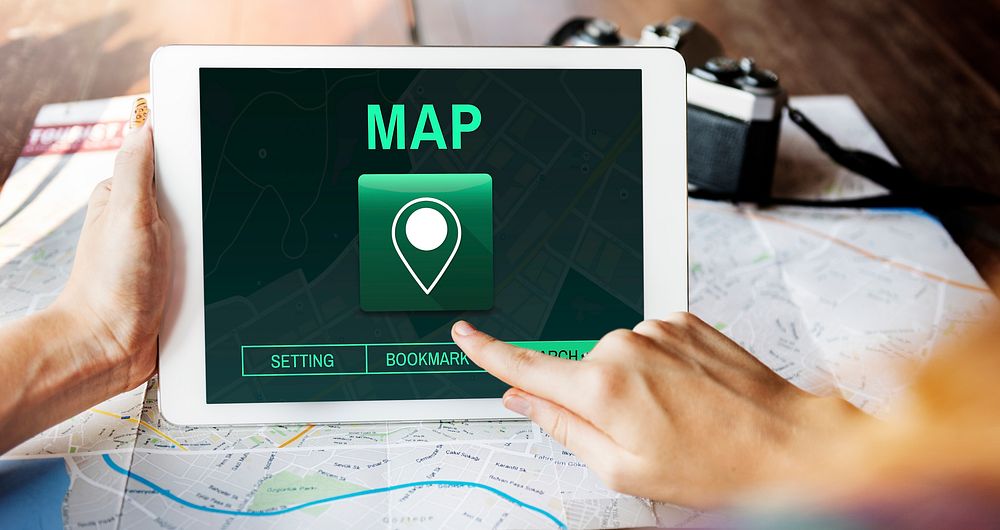 Map Destination Location GPS Concept