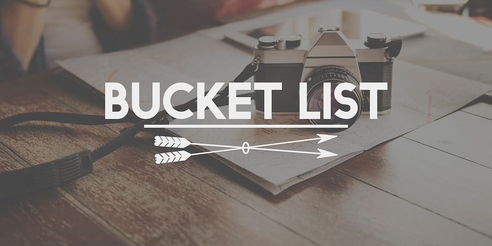 Bucket List Activity Inspire Lifetime Motivation Concept