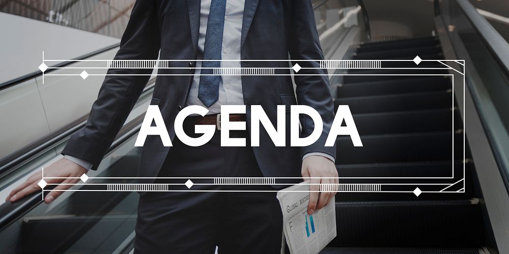 Agenda Meeting Plan Business Concept