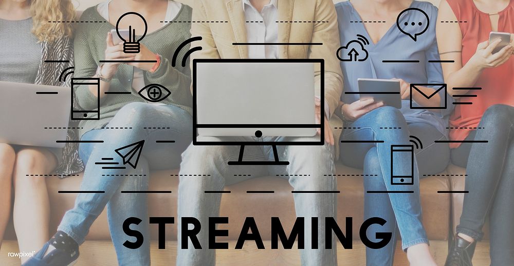 Streaming Media Digital Electronic Technology Concept