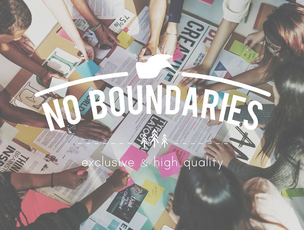 No Boundaries Global Business World Economics Concept