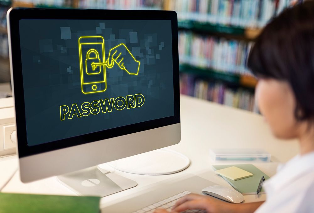 Password Online Network Security Technology Graphic Concept