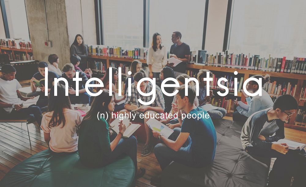 Intelligentsia Highly Educated Literate Knowledge Concept