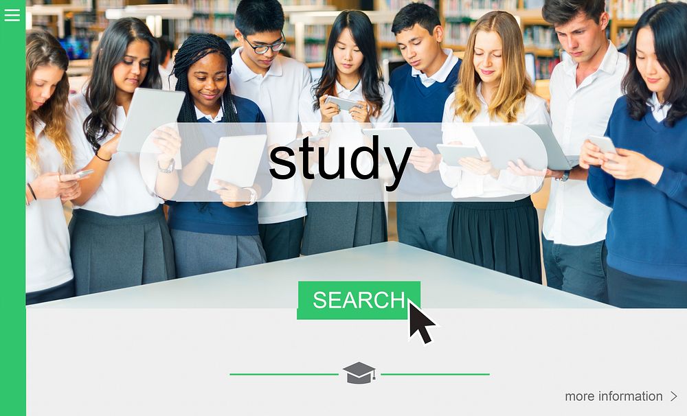 Distance learning online search interface