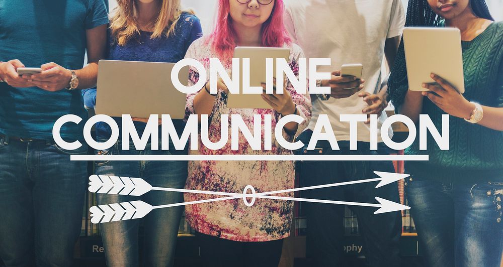 Online Communication Internet Social Media Concept